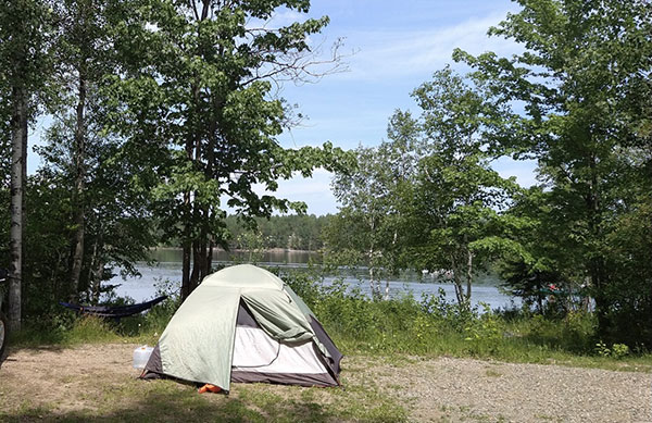 Tent sites at Camp Northern Lights