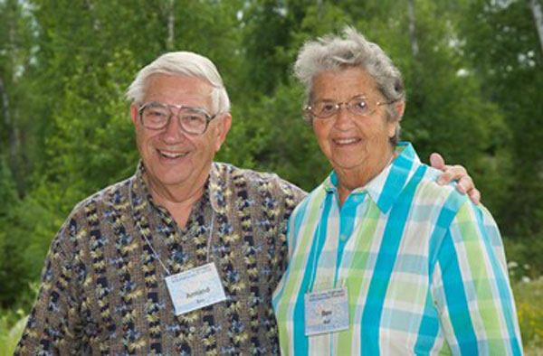 Beverly Ball (right) passed away on Sept. 22, 2021. With a gift from her estate, Armand created the Armand and Beverly Ball Family Endowment Fund for YMCA Camp Widjiwagan.