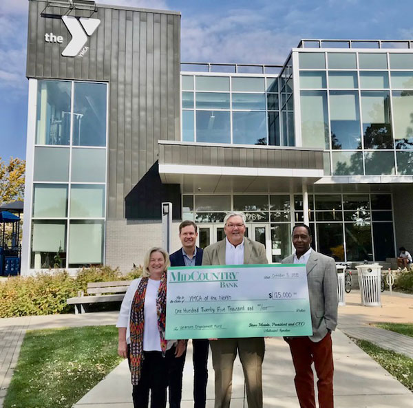 MidCountry Bank donates $125,000 for YMCA of the North Military and Veteran Engagement Programs and Services