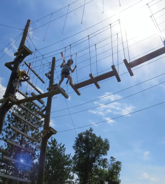 Camp Manitou high ropes