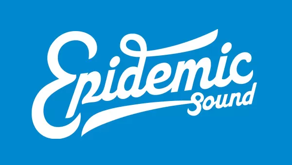 Epidemic Sound Logo on Blue Background